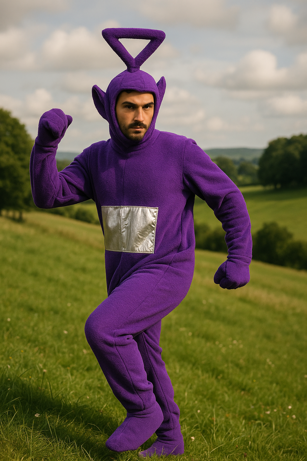 purple teletubby costume