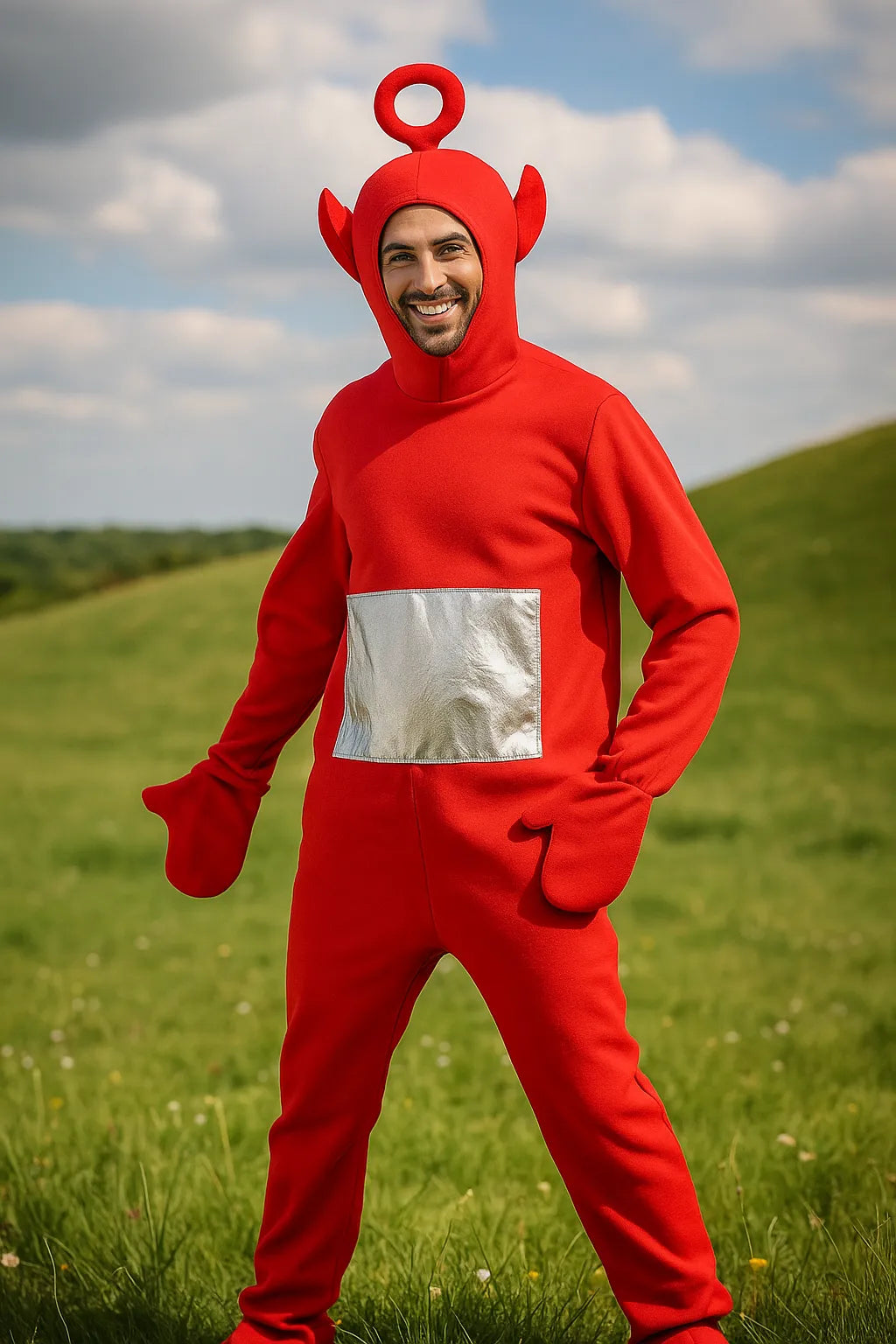 red teletubby costume